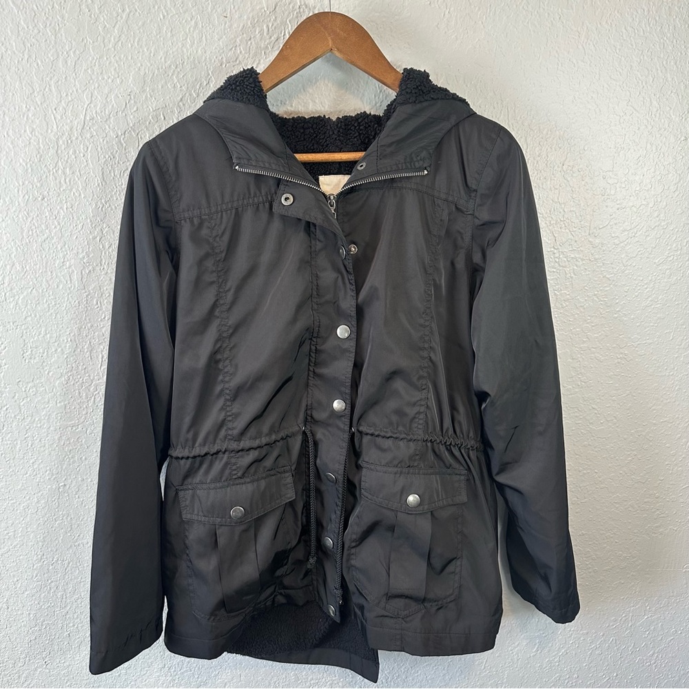 Copper Key | Junior Black All‎ Weather Jacket size L
